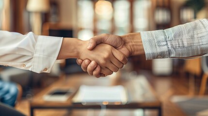 Obraz premium handshaking two partners ,agreement concept