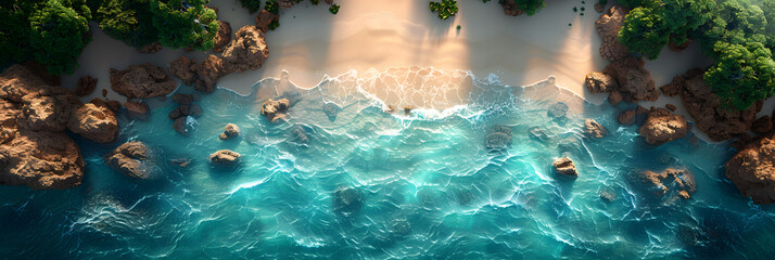 Turquoise Sand Pattern - Unique Artistic Design