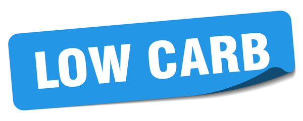 Fototapeta premium low carb sticker. low carb label