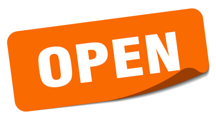 open sticker. open label