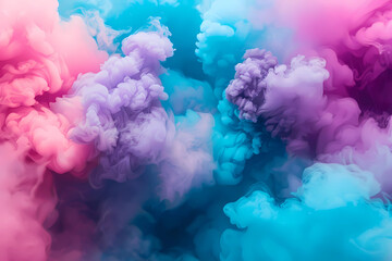 Fototapeta premium Powder Cloud Pastel. Pastel Color Explosion, background texture