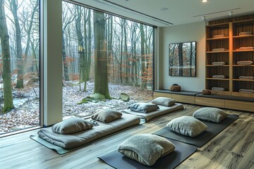 Tranquil Haven: A Serene Yoga Studio for Peace and Reflection
