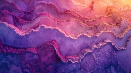 Obraz premium Stunning macro photography of purple geode layers with intricate natural patterns and vibrant hues.