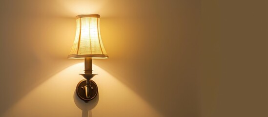 Wall lamp with a vintage design displayed on a white background without any distractions.