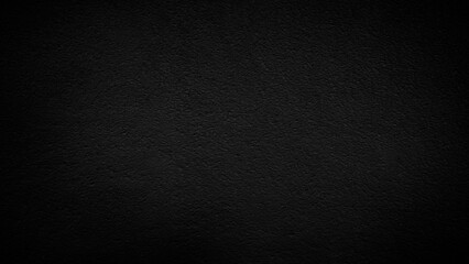 Abstract Black wall texture for pattern background. wide panorama picture. Black wall texture rough...