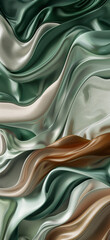 3d render of abstract organic shapes in fluid glass texture with organic forms and bubbles in...