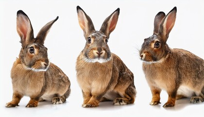Fototapeta premium Rabbit, creature, animal, transparent background, Generative AI