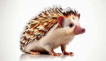 Hedgehog, creature, animal, transparent background, Generative AI
