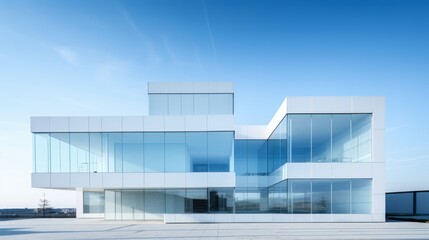 modern office building with sky