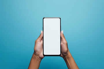 Person Holding Smart Phone in Hands