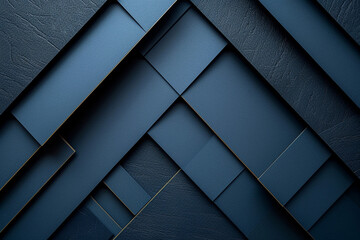 Blue abstract background with diagonal stripes. 3d geometric pattern