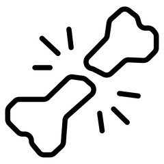 Broken bone icon