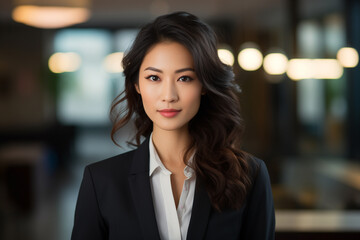 Fototapeta premium portrait of a business asian woman