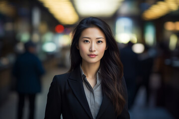 Fototapeta premium portrait of a business asian woman