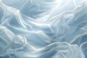 Obraz premium A shimmering, transparent mist rises slowly from a invisible surface, its delicate, swirling patterns and soft, ethereal glow creating a dreamy atmosphere.