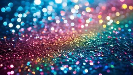 Naklejka premium bokeh colorful glitter background
