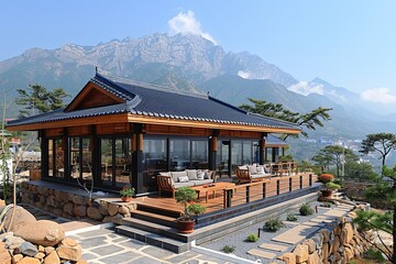 Obraz premium Local Traditions Reflected: Vernacular Architecture Celebrating Cultural Heritage