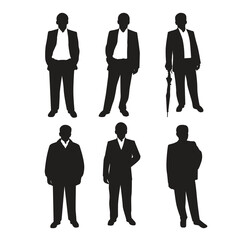 Business Men Silhouettes vector