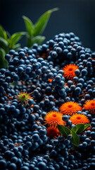 landscape flowers fruits
