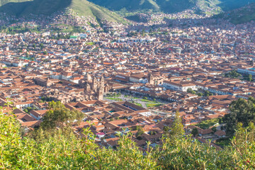 Paisaje de todo el pueblo de Cusco