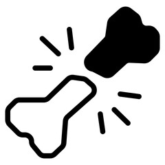 Broken bone icon