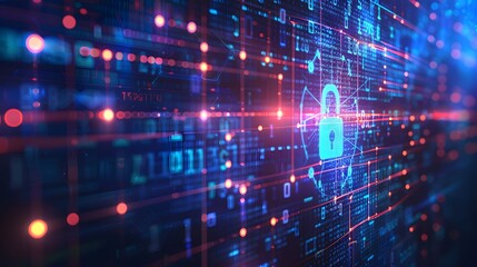 high security technology background concept