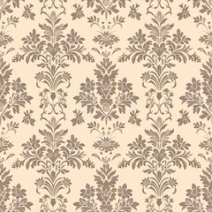 Vintage Victorian Style Wallpaper Seamless Pattern Digital Paper