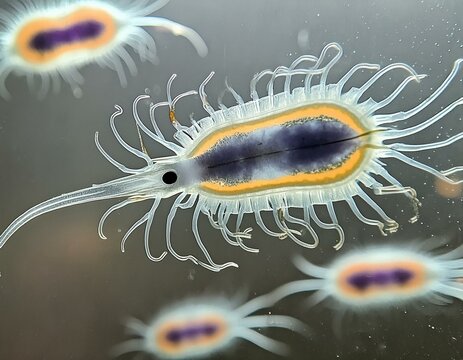 3d rendered illustration of a bacteria. Vibrio cholerae bacterium. Microbiology. Science. Bacteria. Classification and Identification