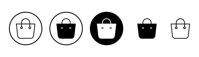 Shopping bag icon vector isolated on white background. Shopping bag vector icon. Basket icon