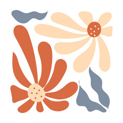 Abstract Groovy Flower