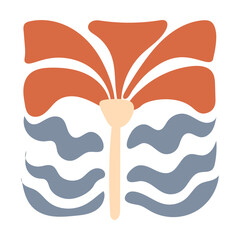 Abstract Groovy Flower