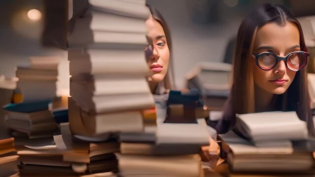 Woman Handling Chaotic Work Schedule Generative AI