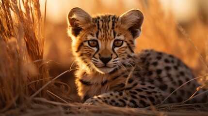 Captivating Leopard Cub in the Wild