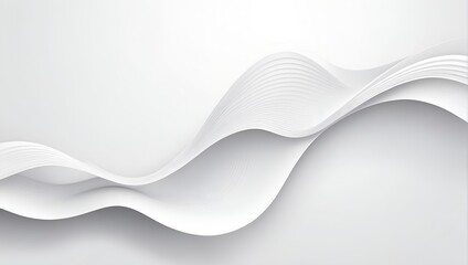 Obraz premium abstract white wave background. Minimalistic white wave background