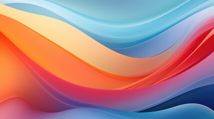 Vibrant abstract background with flowing waves of color