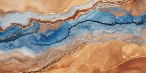 Fototapeta premium Vibrant abstract landscape with swirling patterns