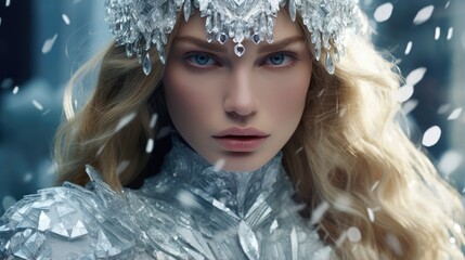 Stunning winter queen portrait