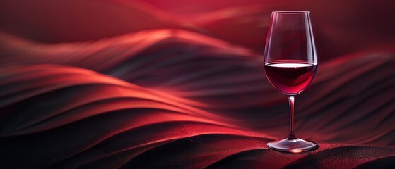 The graceful curves of undulating lines create the outline of a wine glass and a delicate rose 8K , high-resolution, ultra HD,up32K HD