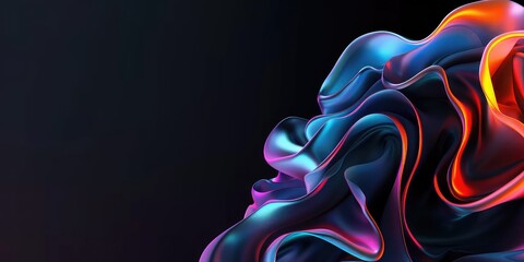 colorful abstract 3d shape 