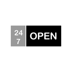 Label 24/7 PNG