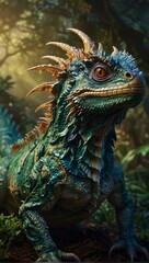 Fototapeta premium トカゲのクローズアップ,Generative AI AI画像