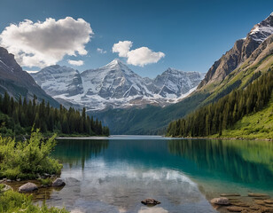 lake in the mountains