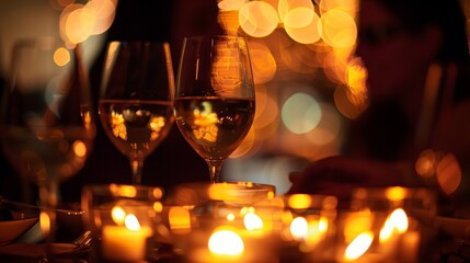 The flickering flames seem to enhance the complexity of each wine as guests discuss the notes and flavors they detect with each sip. 2d flat cartoon.