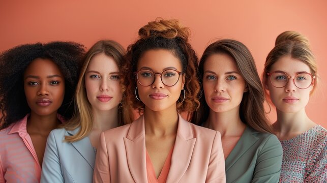 Distinctive visuals convey the trustworthiness of business women.