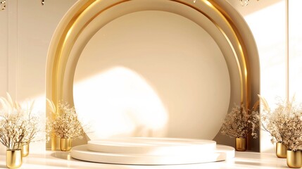 Obraz premium background wedding modern 3D rendering