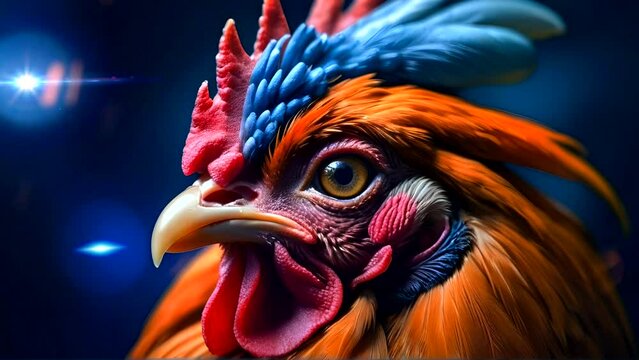 close up of rooster