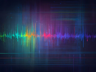 Digital abstract background with lines, AI Generation image