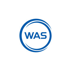 WAS set ,WAS logo. W A S design. White WAS letter. WAS, W A S letter logo design. Initial letter WAS letter logo set, linked circle uppercase monogram logo. W A S letter logo vector design.	