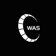 WAS set ,WAS logo. W A S design. White WAS letter. WAS, W A S letter logo design. Initial letter WAS letter logo set, linked circle uppercase monogram logo. W A S letter logo vector design.	