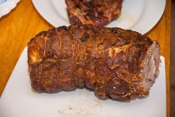 Honey Garlic Pork Tenderloin Recipe , oven-roasted pork roll